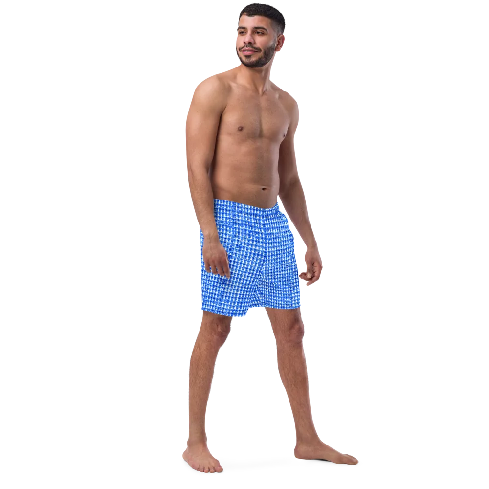 Azure Matrix on Swim Trunks — Right Front