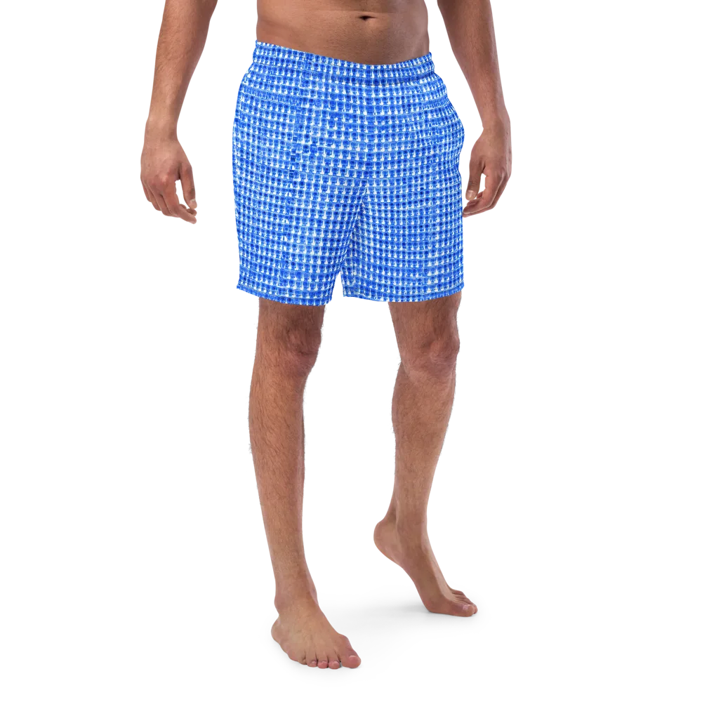 Azure Matrix on Swim Trunks — Front