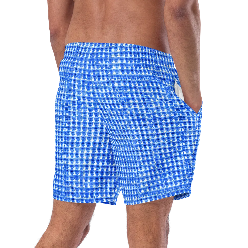 Azure Matrix on Swim Trunks — Right Back