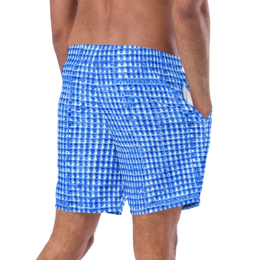 Azure Matrix on a Swim Trunks