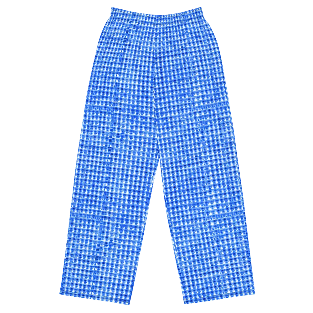Azure Matrix on Wide-Leg Pants — Front