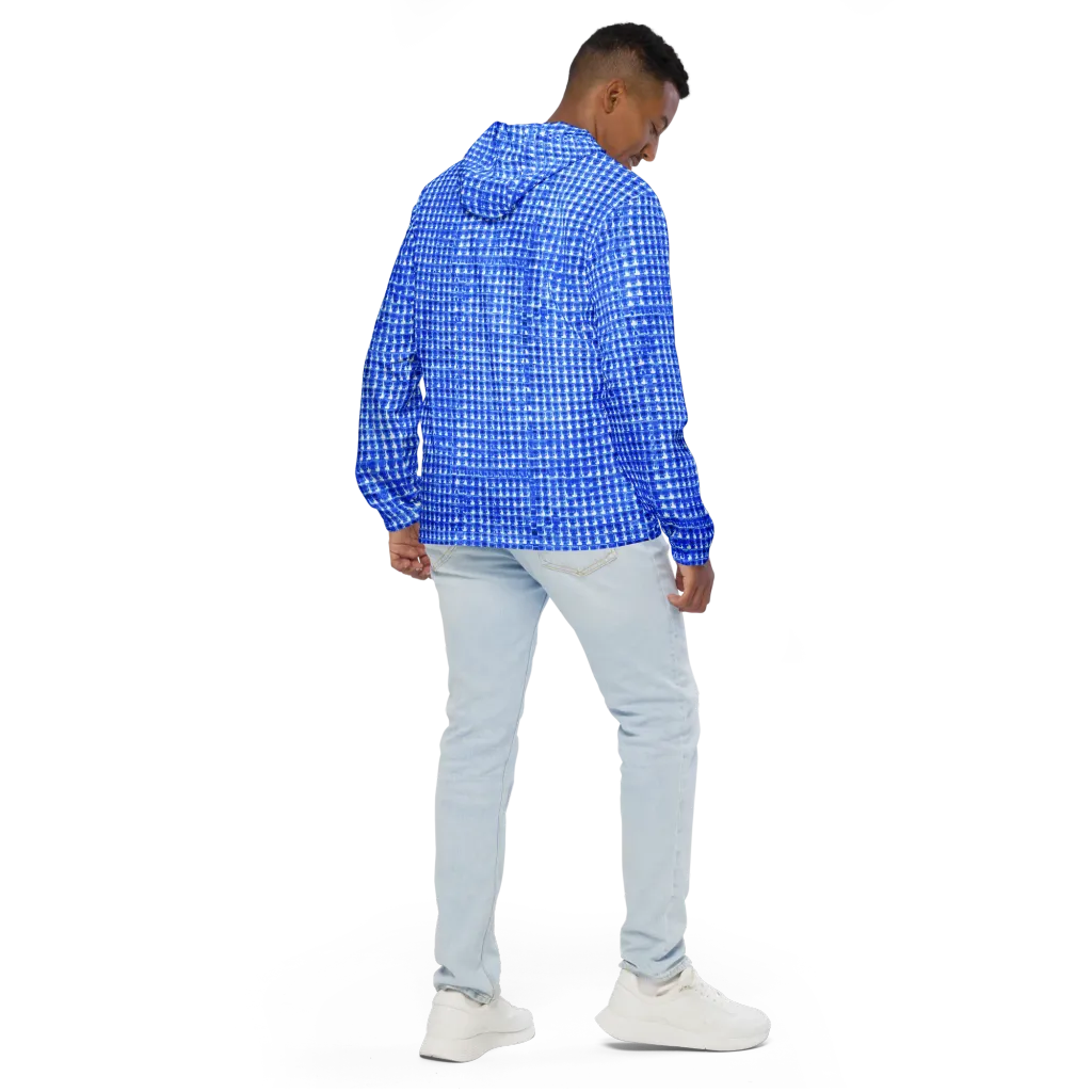 Azure Matrix on Men's Windbreaker — Back