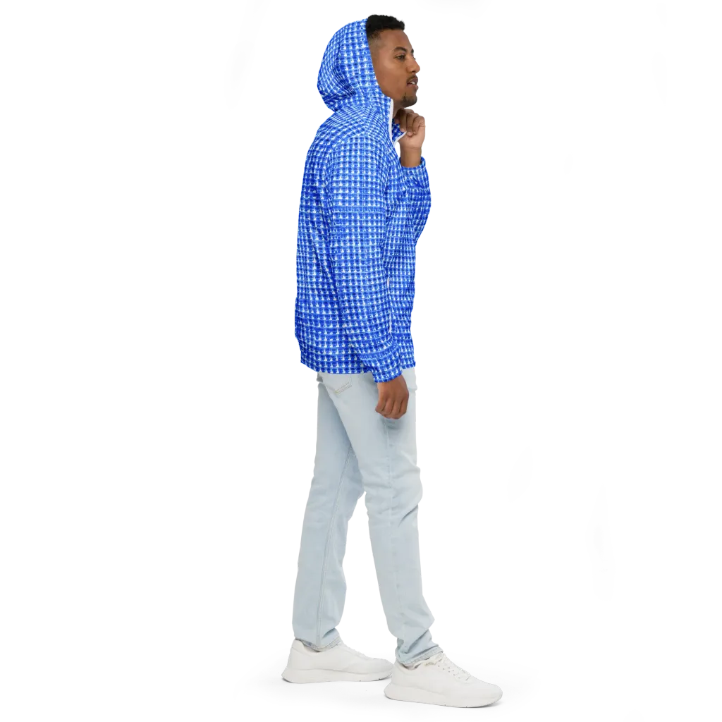 Azure Matrix on Men's Windbreaker — Right