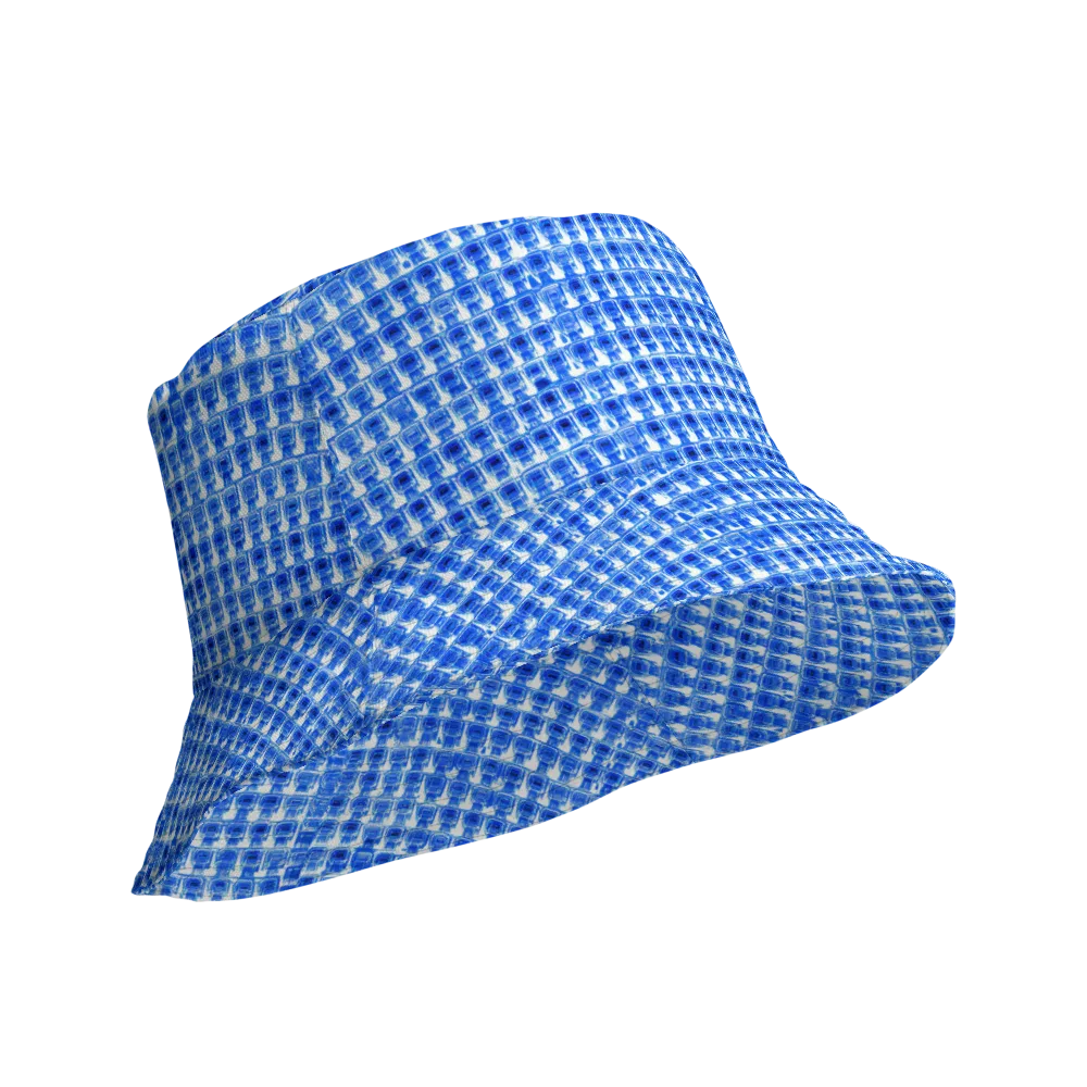 Azure Matrix on Reversible Bucket Hat — Product details Outside
