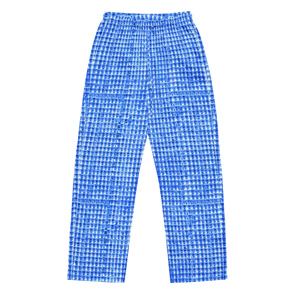 Azure Matrix on Women's Pajama Pants — Front