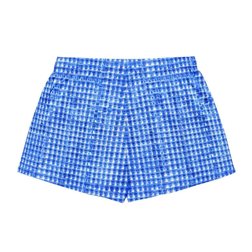 Azure Matrix on Women's Pajama Shorts — Back