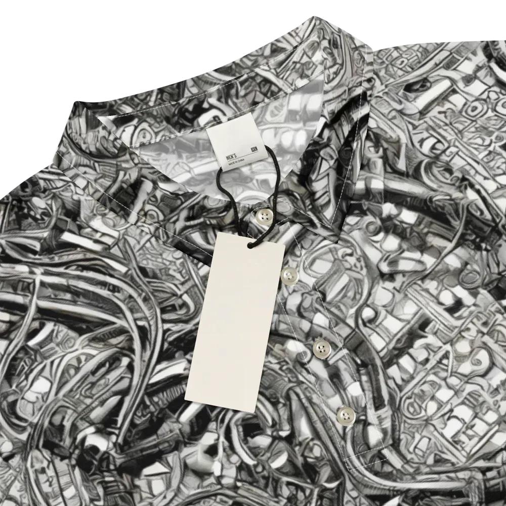 Chrome Labyrinth on Men's Slim Fit Polo Shirt — Product details