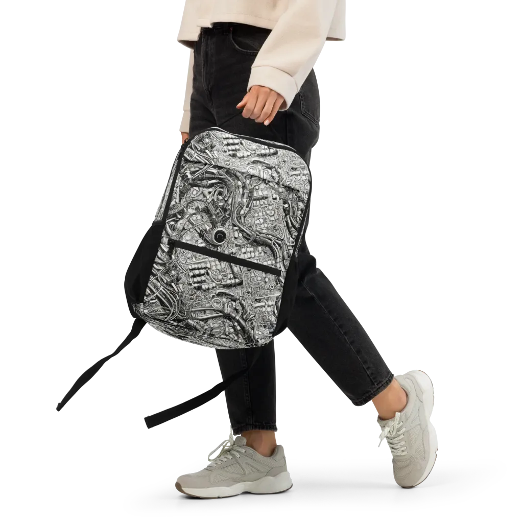 Chrome Labyrinth on Utility Backpack — Front