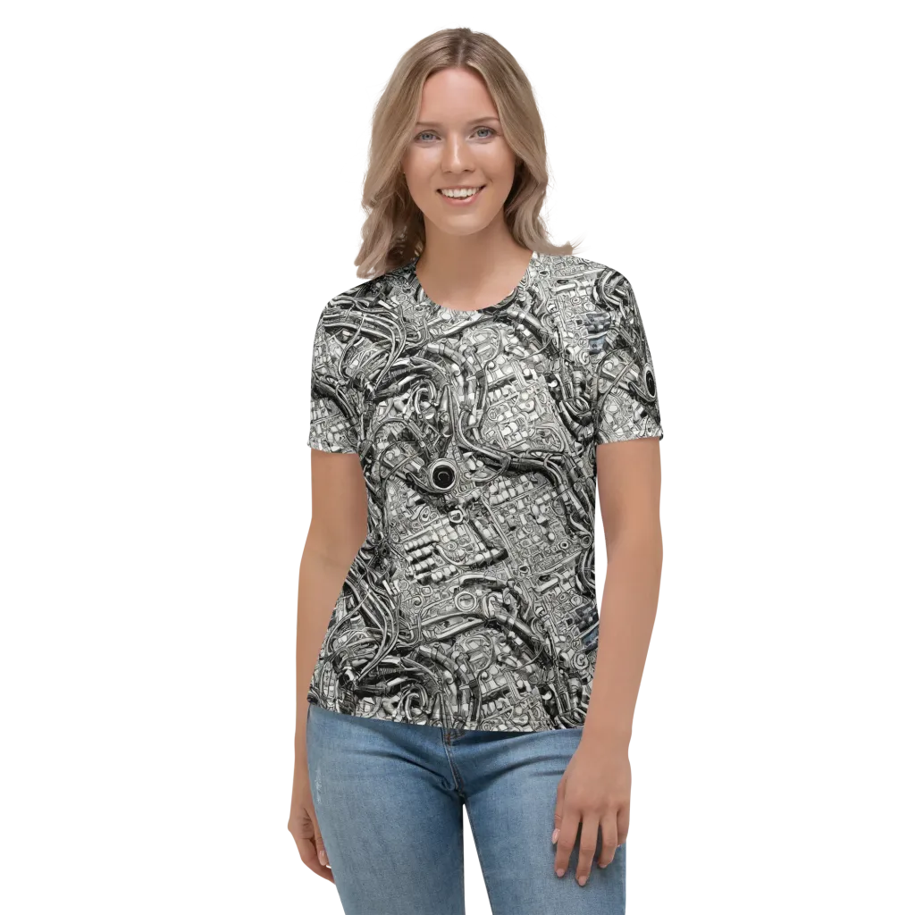 Chrome Labyrinth on Women's Crew Neck T-Shirt — Front