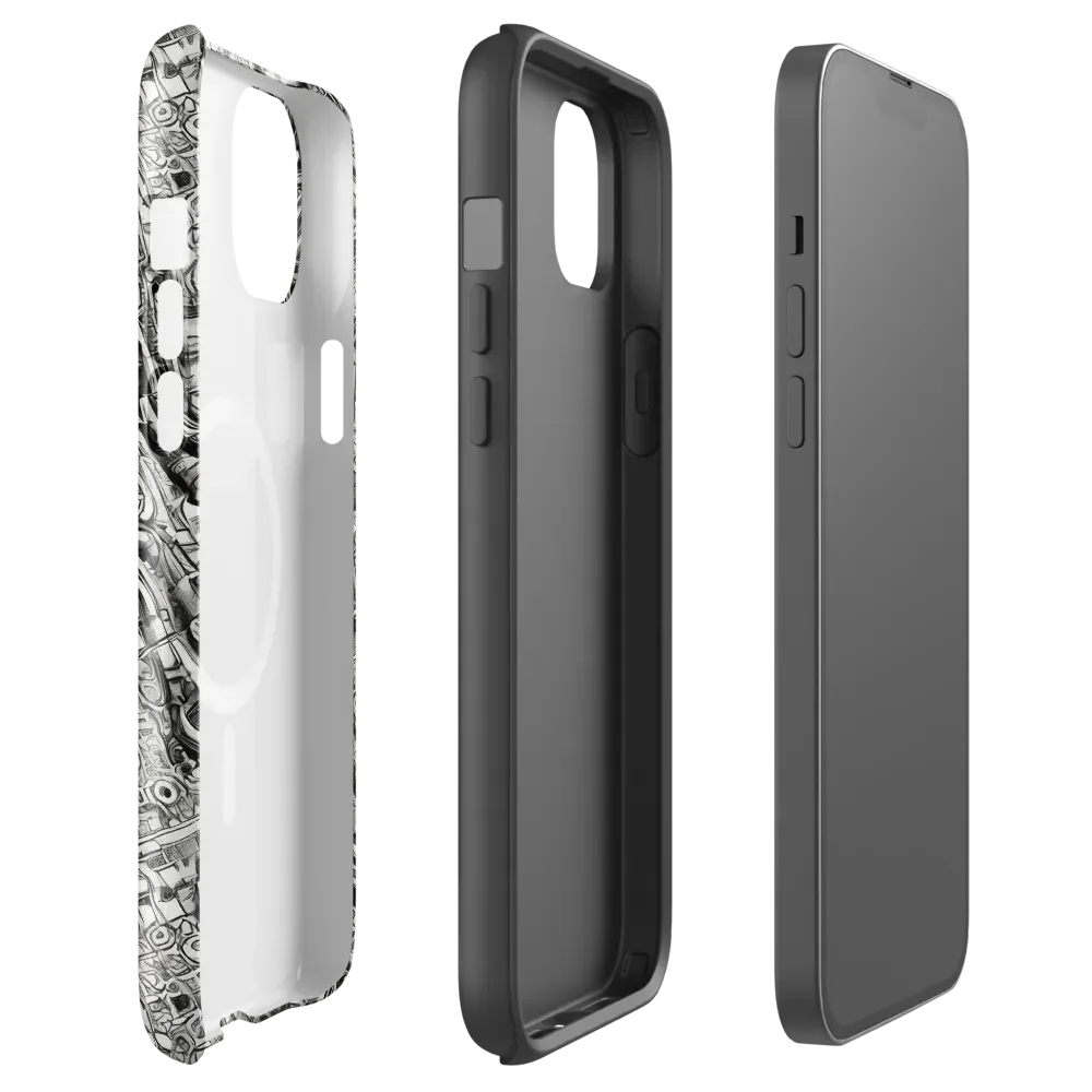 Chrome Labyrinth on MagSafe Tough Case for iPhone® — Front