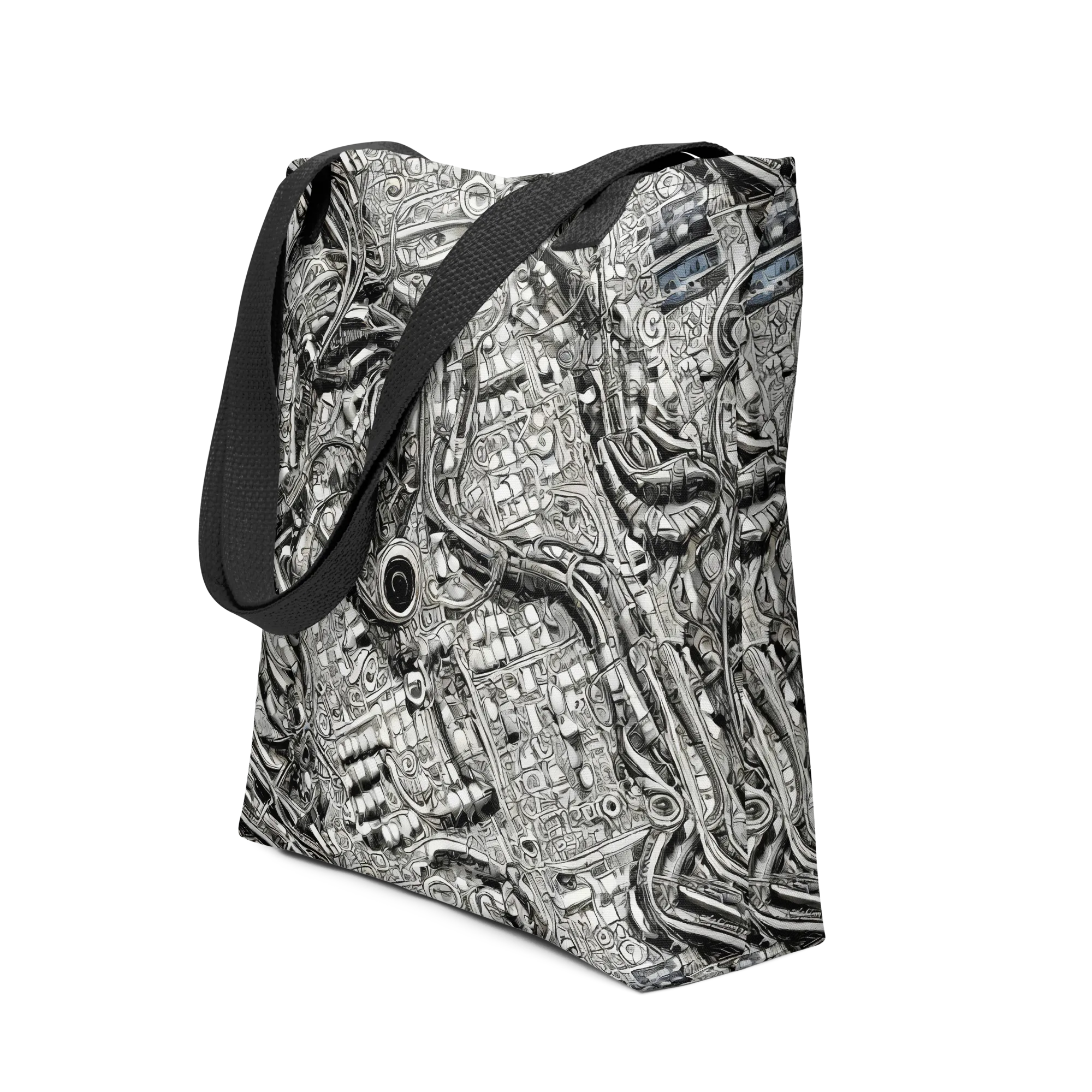 Chrome Labyrinth on Tote Bag — Front