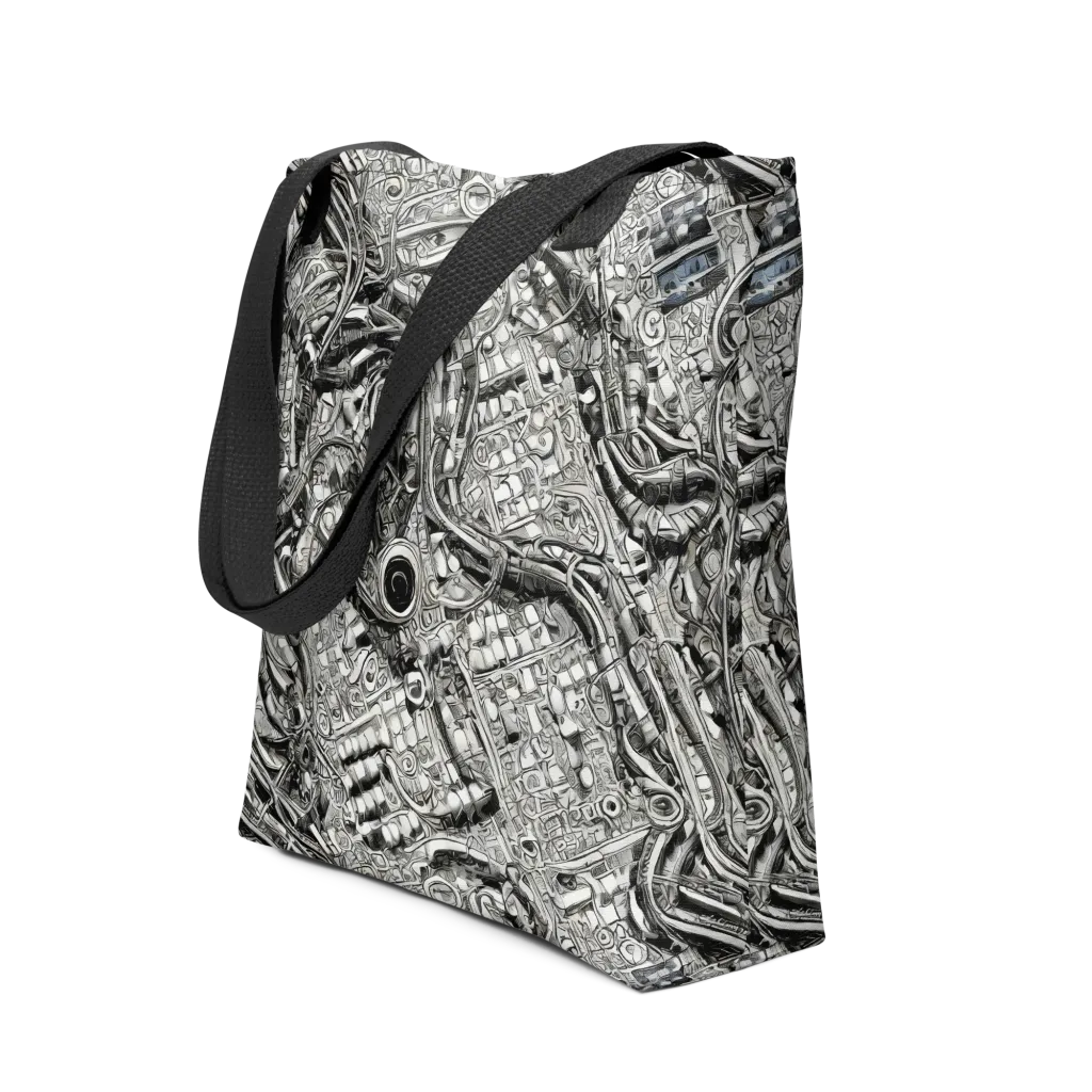 Chrome Labyrinth on Tote Bag — Front