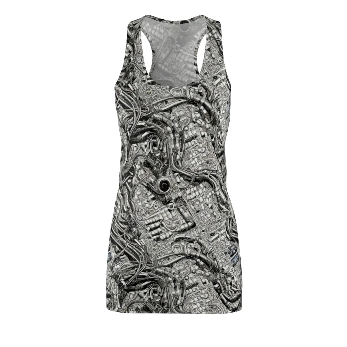 Chrome Labyrinth on Racerback Dress — Front