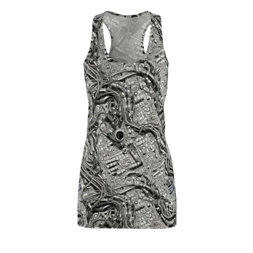 Chrome Labyrinth on a Racerback Dress