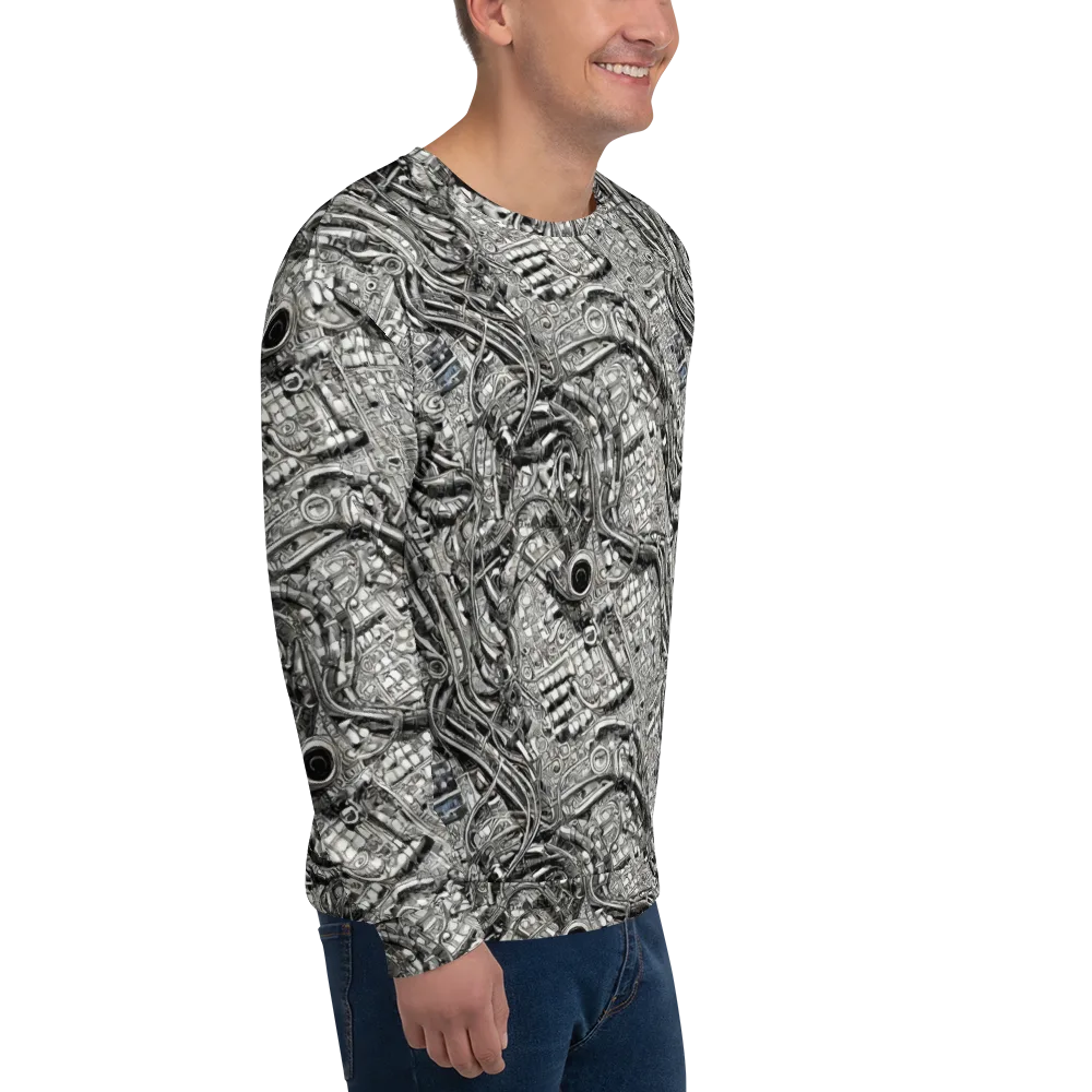 Chrome Labyrinth on Sweatshirt — Right Front