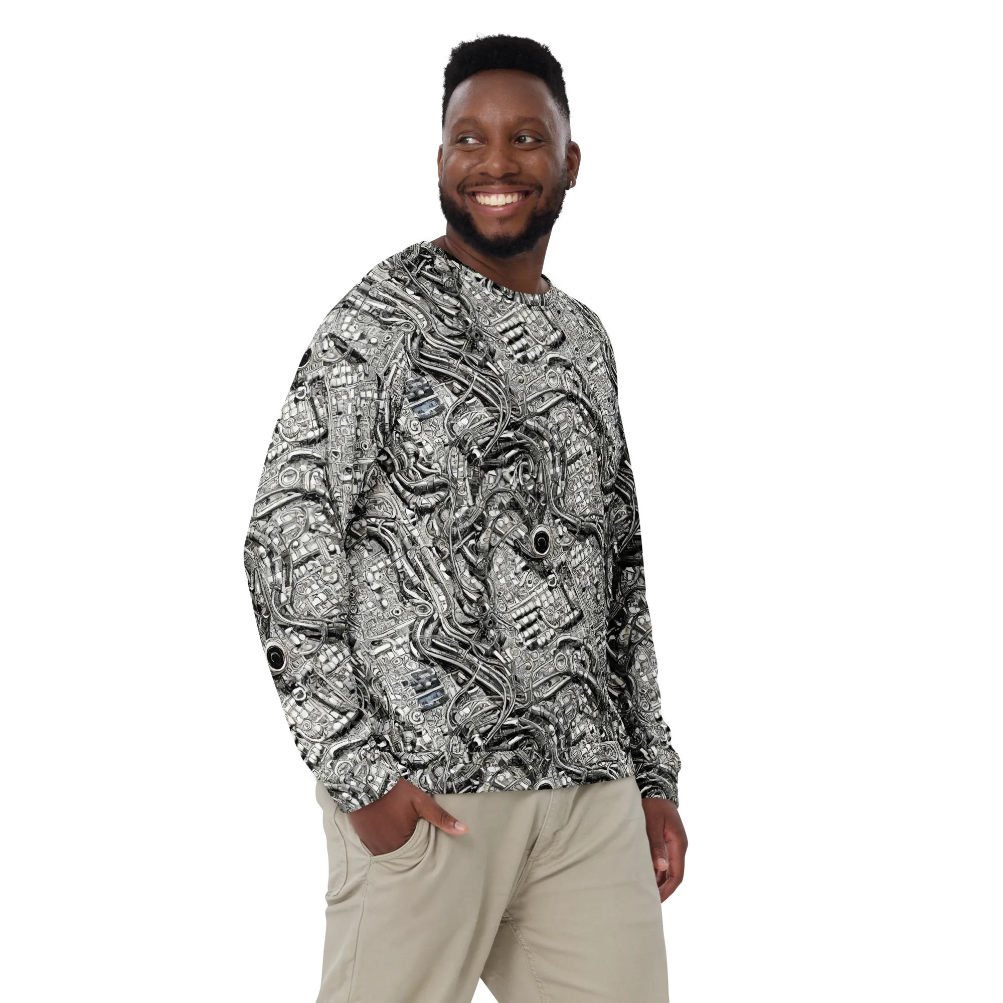 Chrome Labyrinth on Sweatshirt — Front
