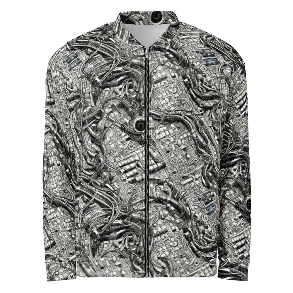 Chrome Labyrinth on Bomber Jacket — Front