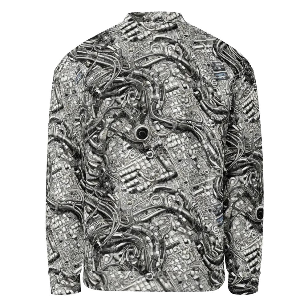 Chrome Labyrinth on Bomber Jacket — Back