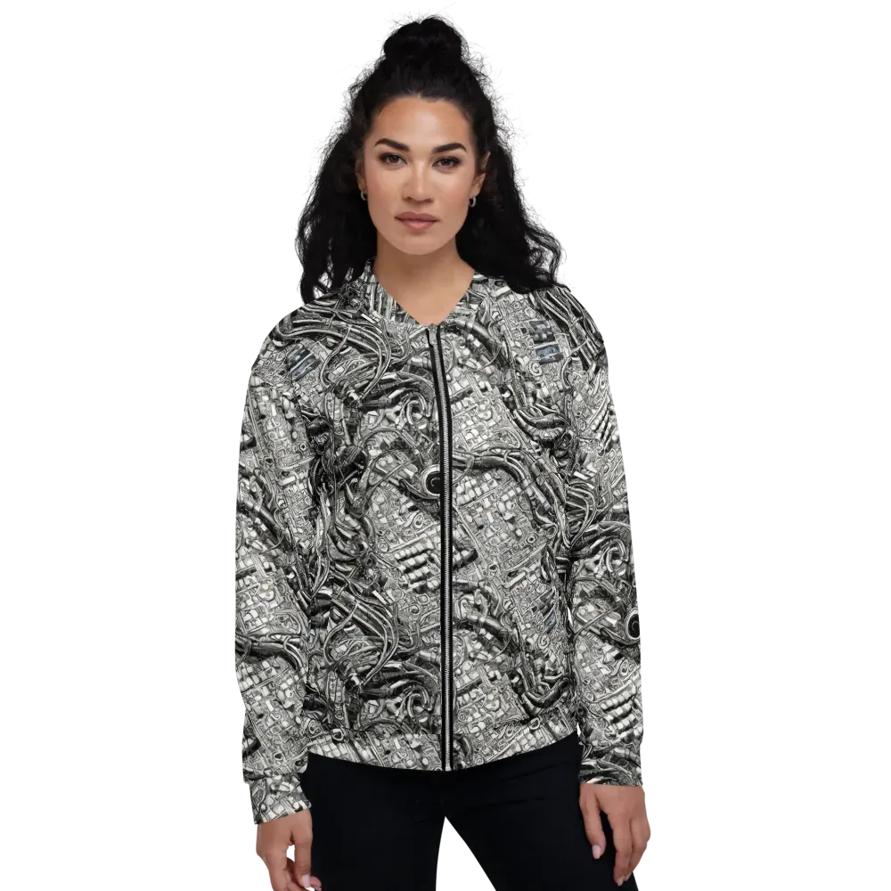 Chrome Labyrinth on Bomber Jacket — Front