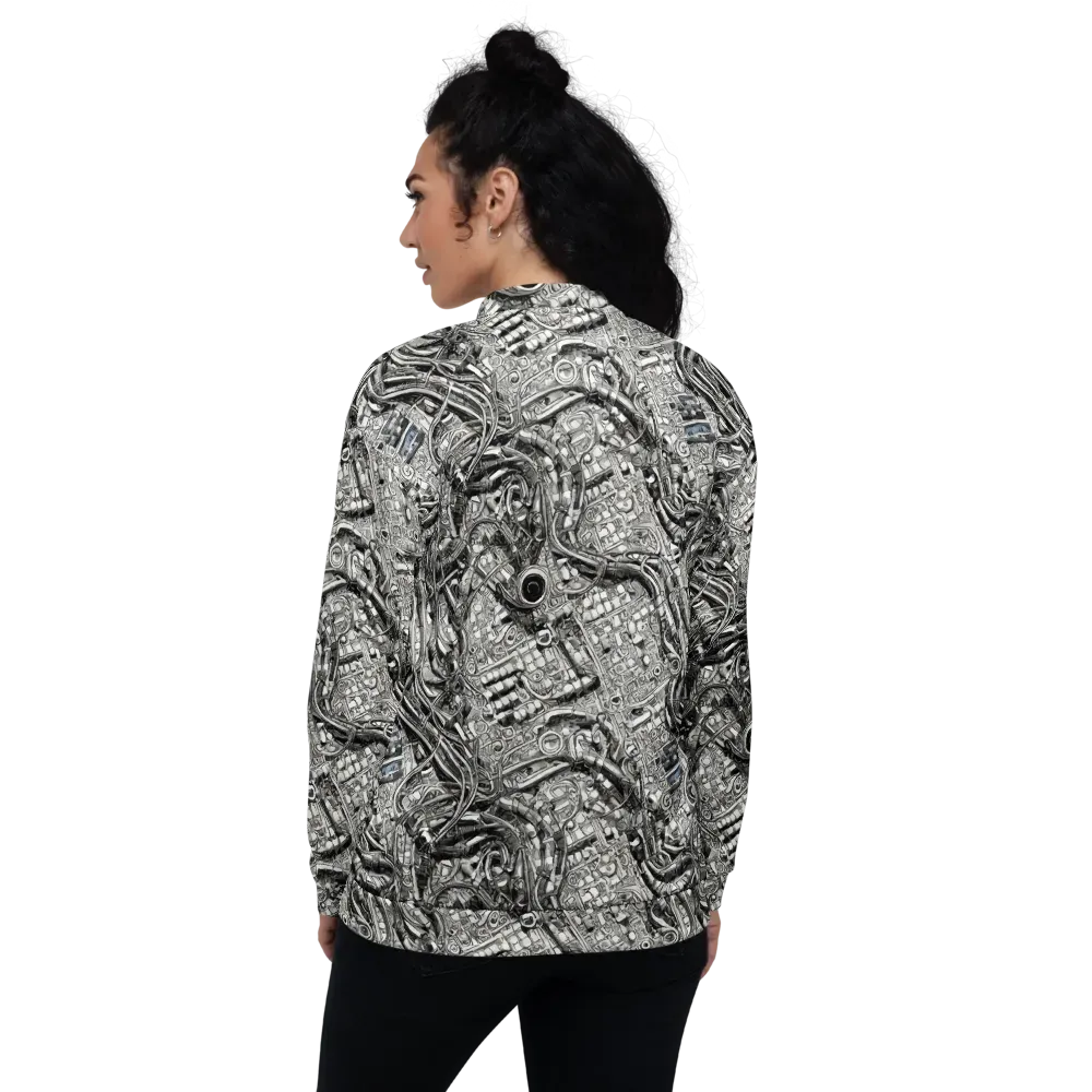 Chrome Labyrinth on Bomber Jacket — Back