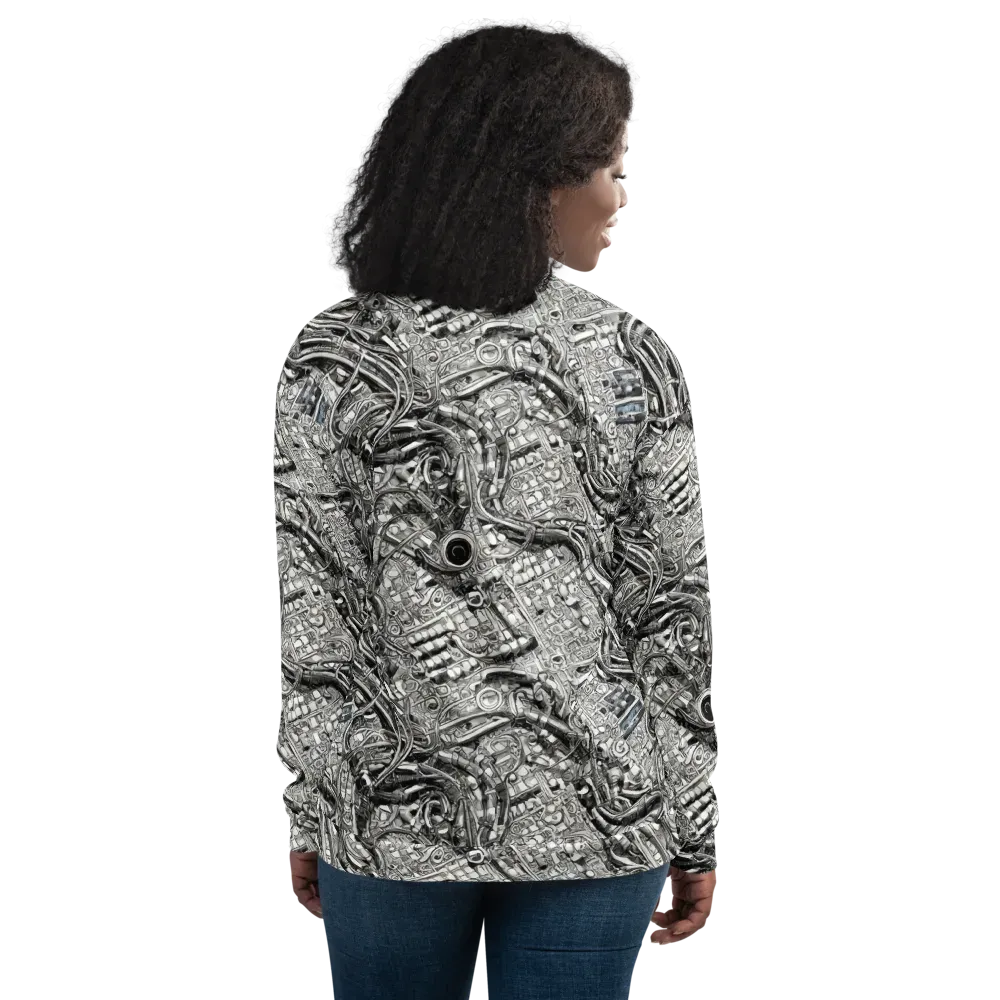 Chrome Labyrinth on Bomber Jacket — Back