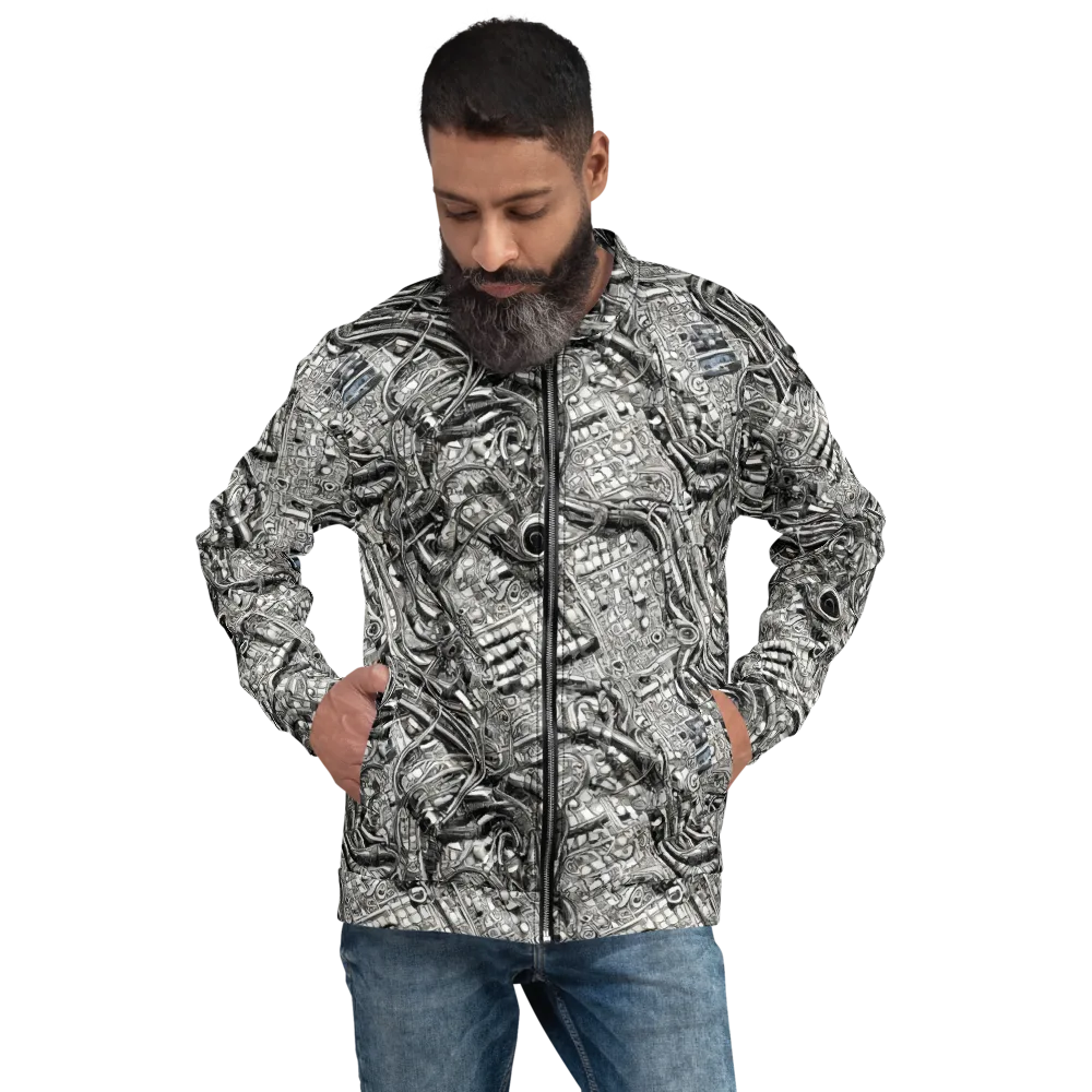 Chrome Labyrinth on Bomber Jacket — Front