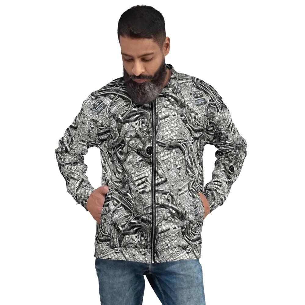 Chrome Labyrinth on Bomber Jacket — Front