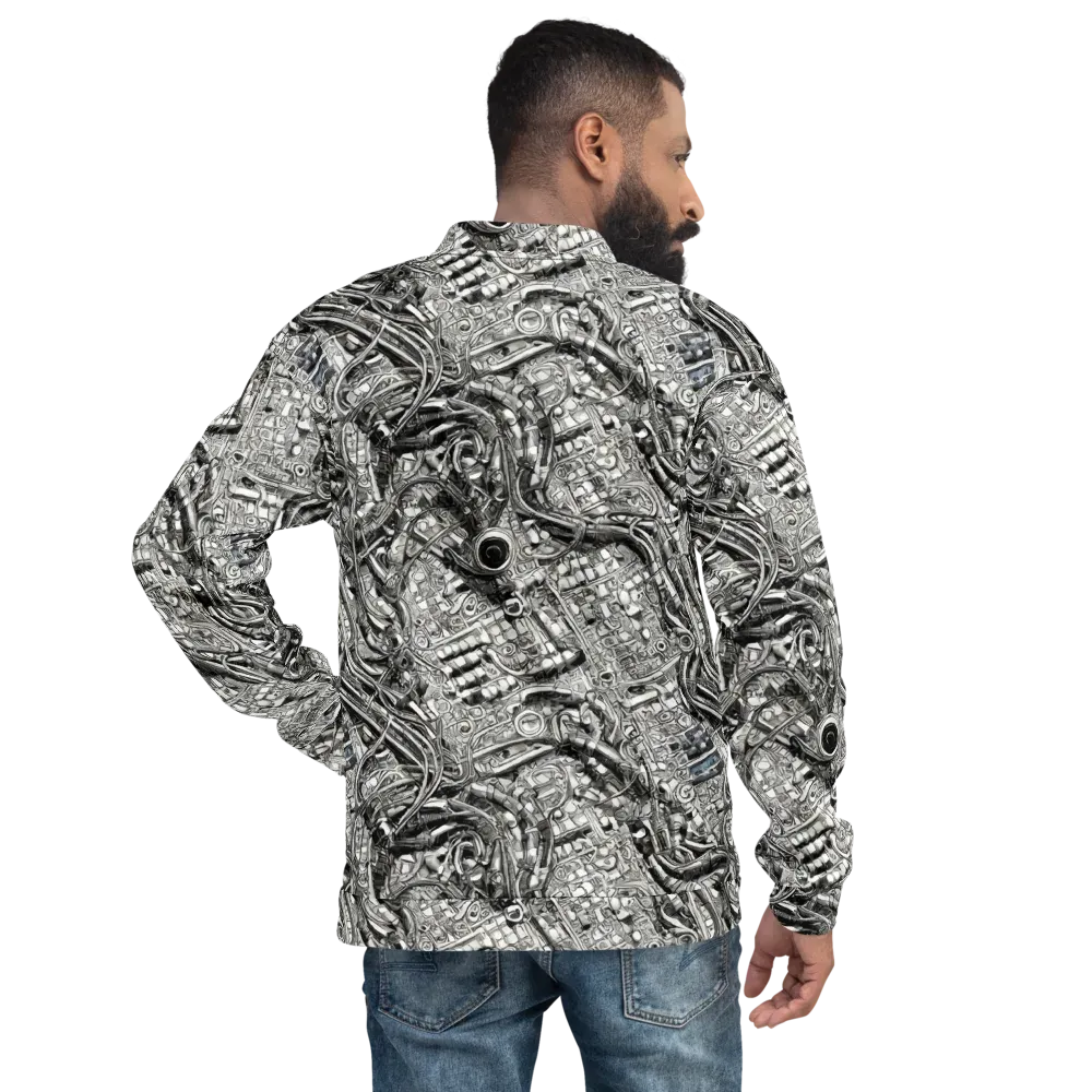 Chrome Labyrinth on Bomber Jacket — Back