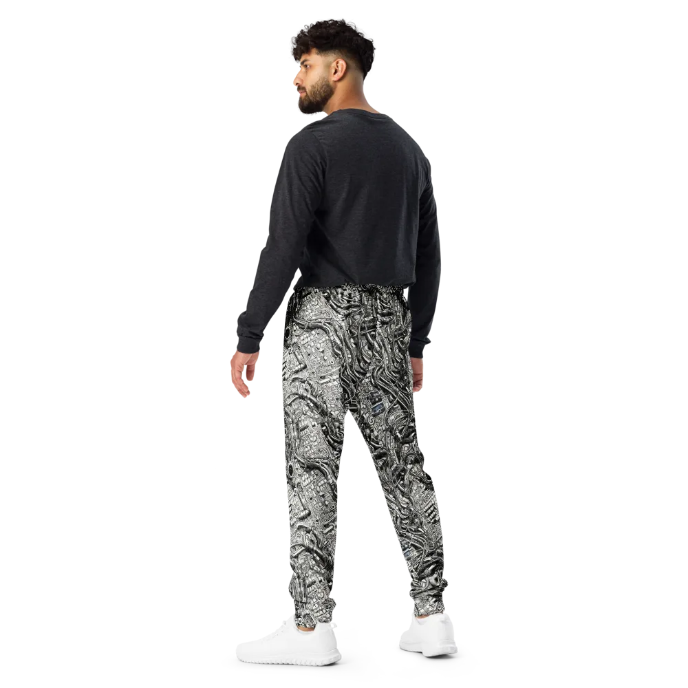 Chrome Labyrinth on Men's Joggers — Back