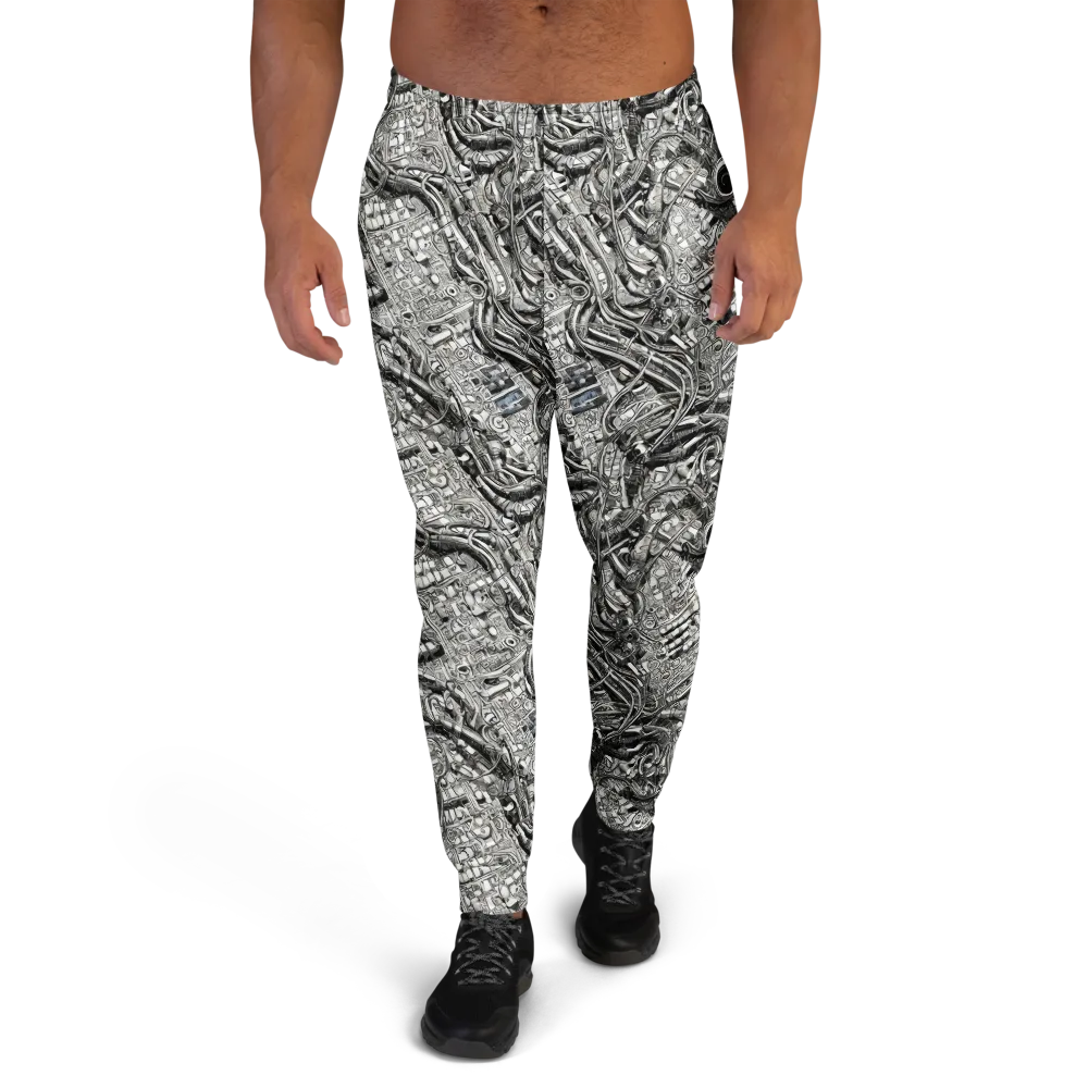 Chrome Labyrinth on Men's Joggers — Front