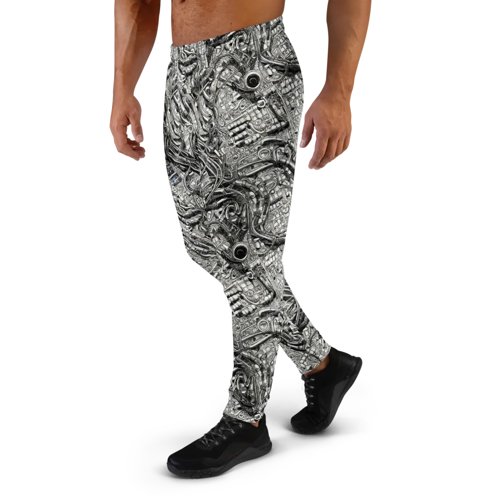 Chrome Labyrinth on Men's Joggers — Left