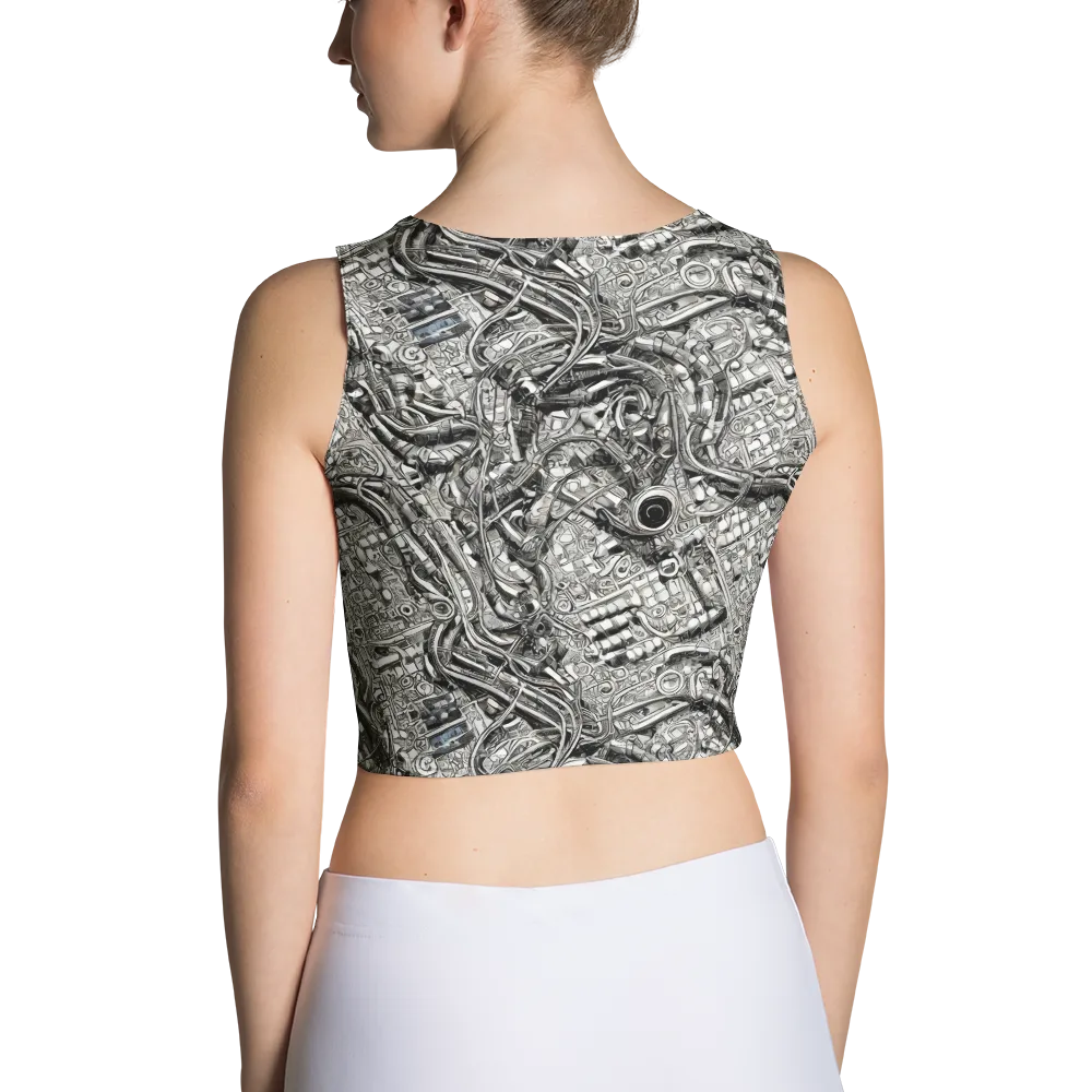 Chrome Labyrinth on Crop Top — Back