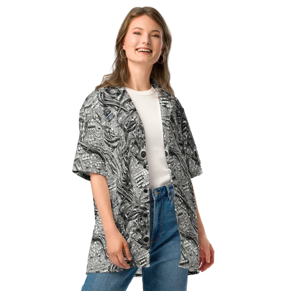 Chrome Labyrinth on Button Shirt — Front