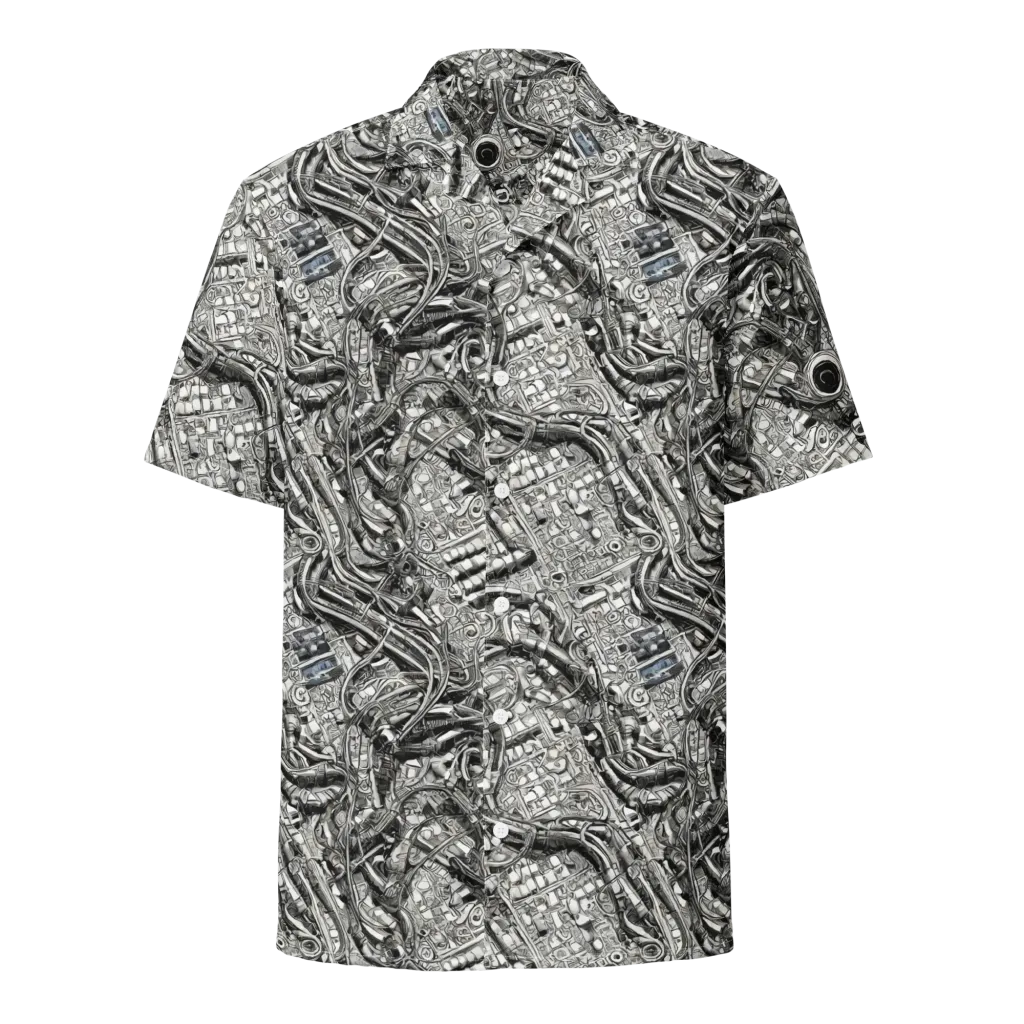 Chrome Labyrinth on Button Shirt — Front
