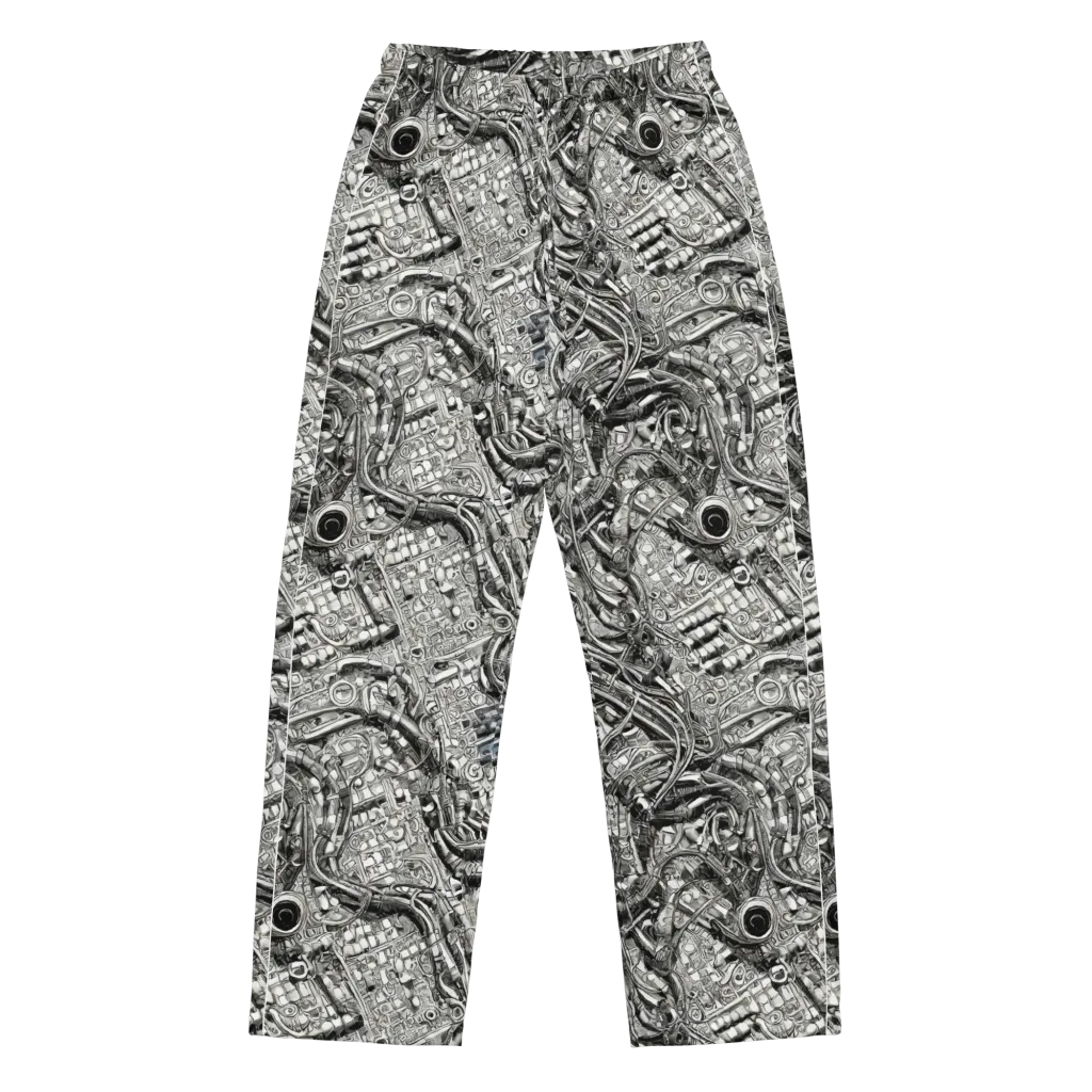 Chrome Labyrinth on Women's Pajama Pants — Front