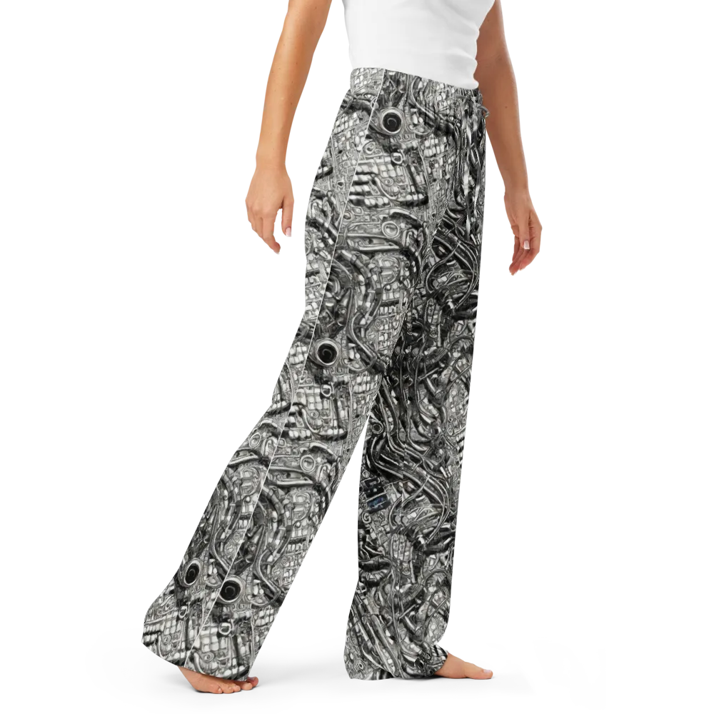 Chrome Labyrinth on Women's Pajama Pants — Right Front