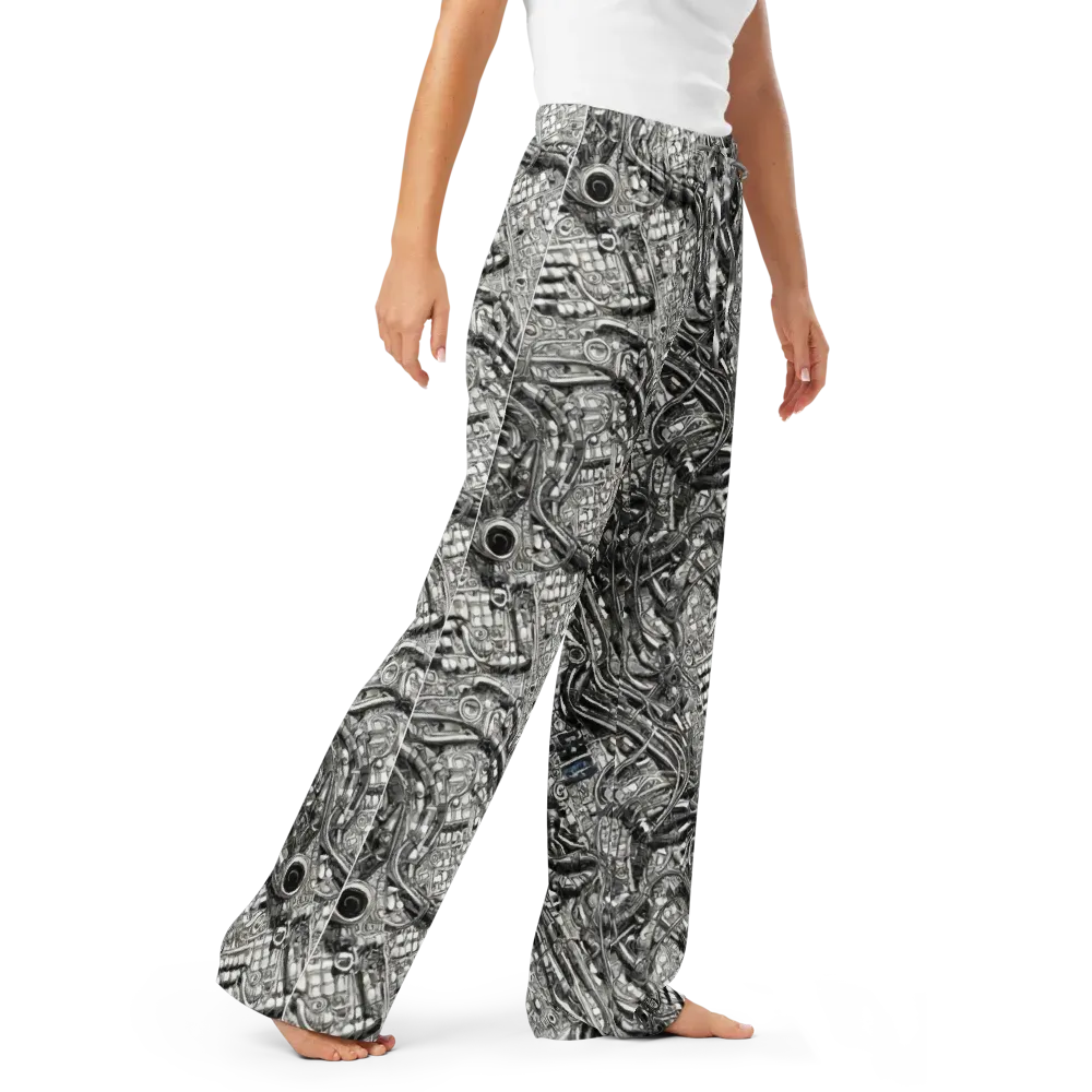 Chrome Labyrinth on Women's Pajama Pants — Right Front