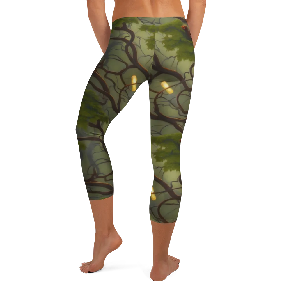 Mosslight Canopy on Capri Leggings — Back
