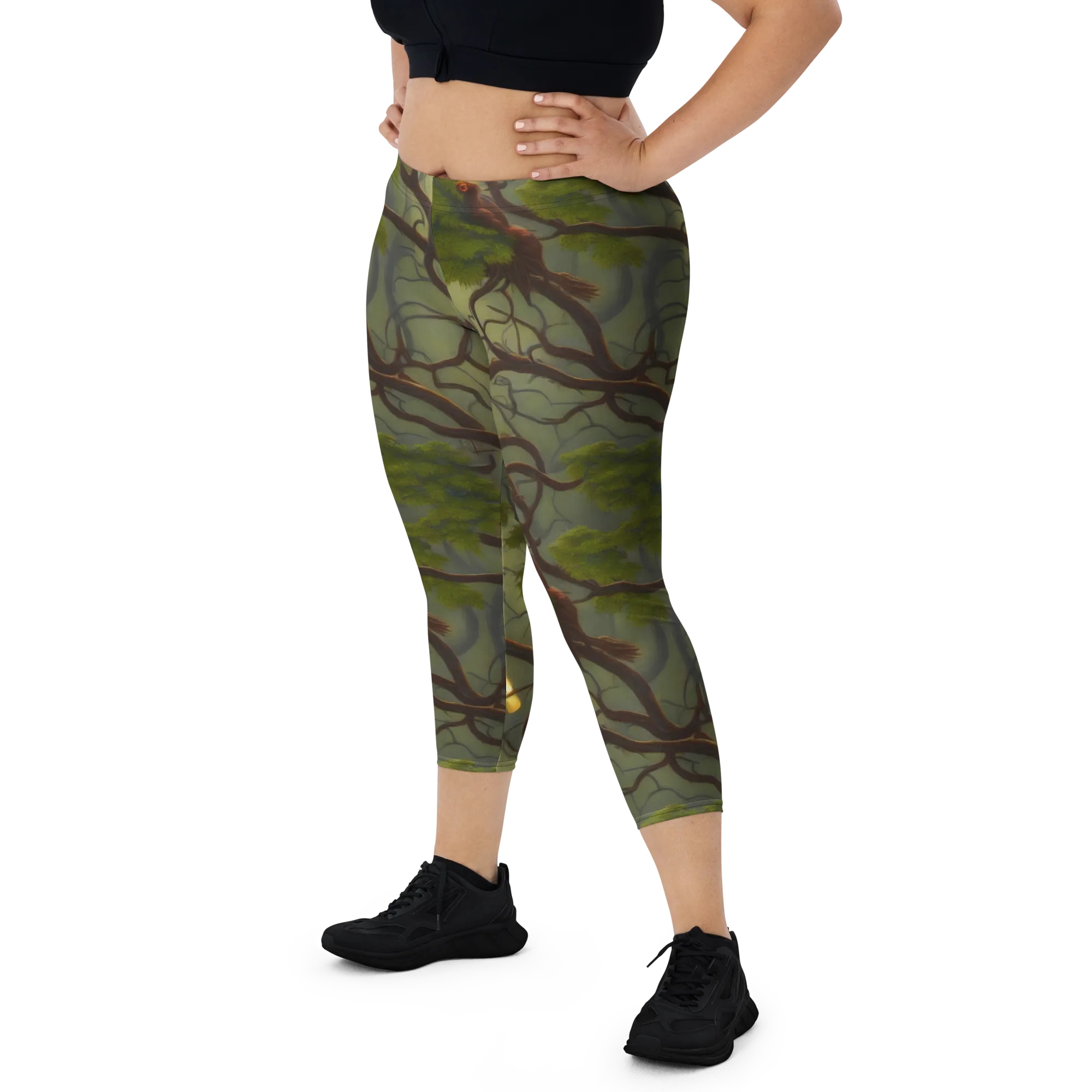 Mosslight Canopy on Capri Leggings — Front