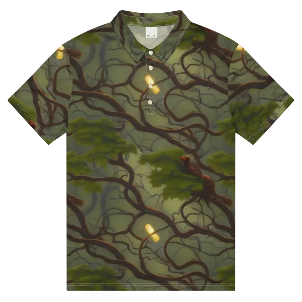 Mosslight Canopy on Men's Slim Fit Polo Shirt — Front