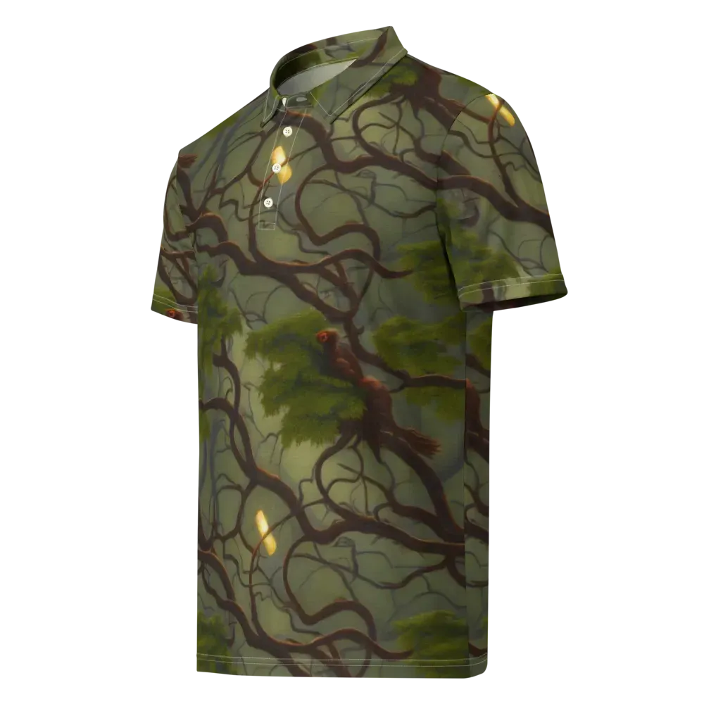 Mosslight Canopy on Men's Slim Fit Polo Shirt — Left Front