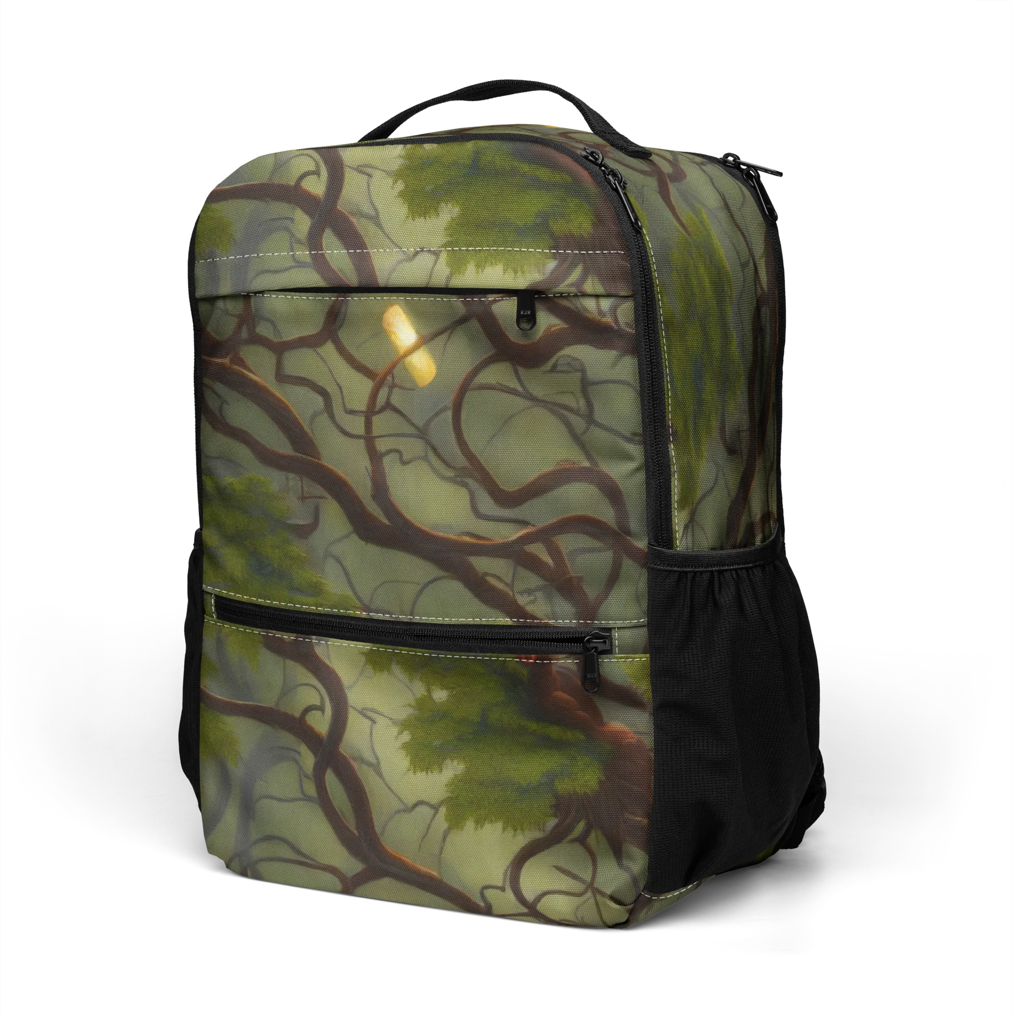 Mosslight Canopy on Utility Backpack — Left Front