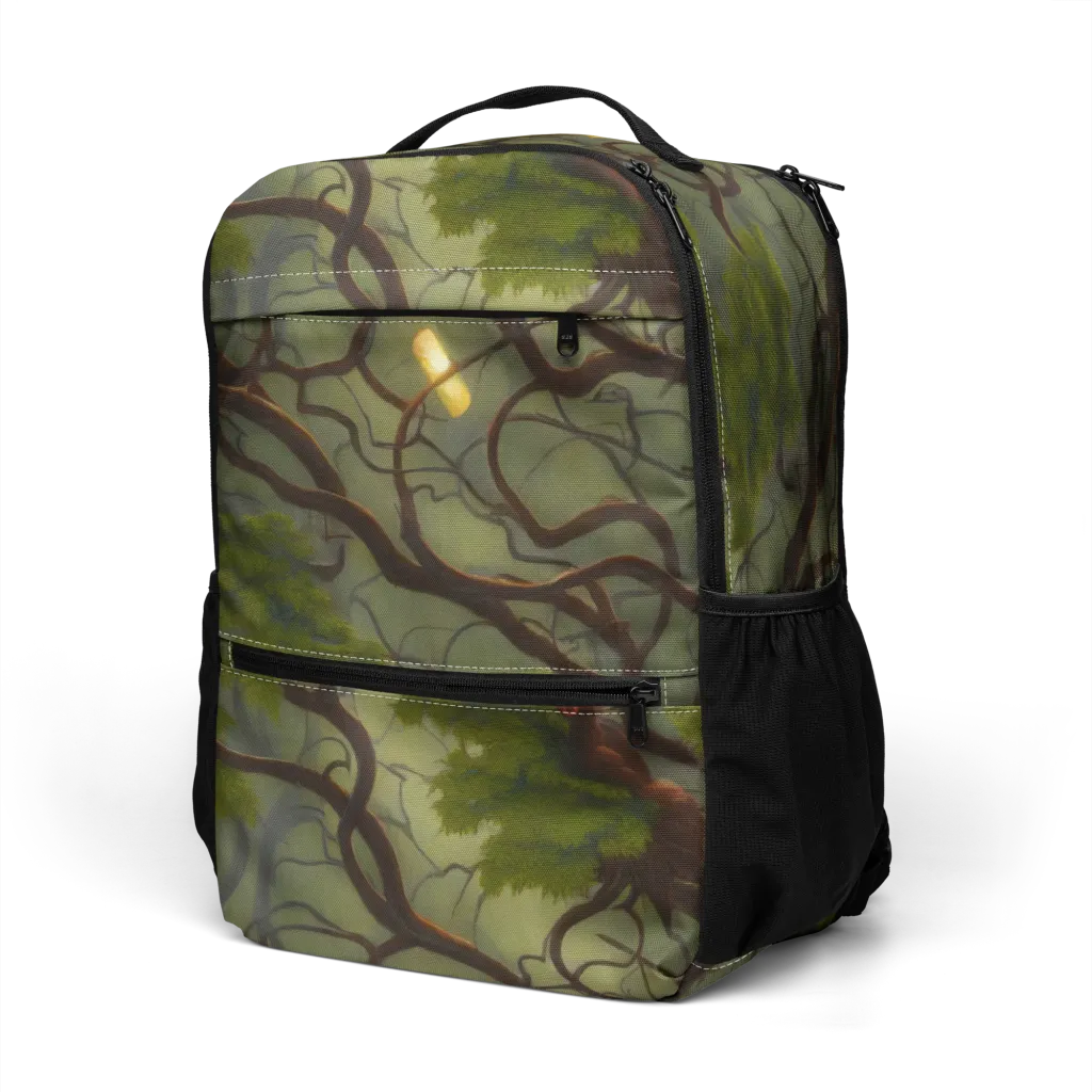 Mosslight Canopy on Utility Backpack — Left Front
