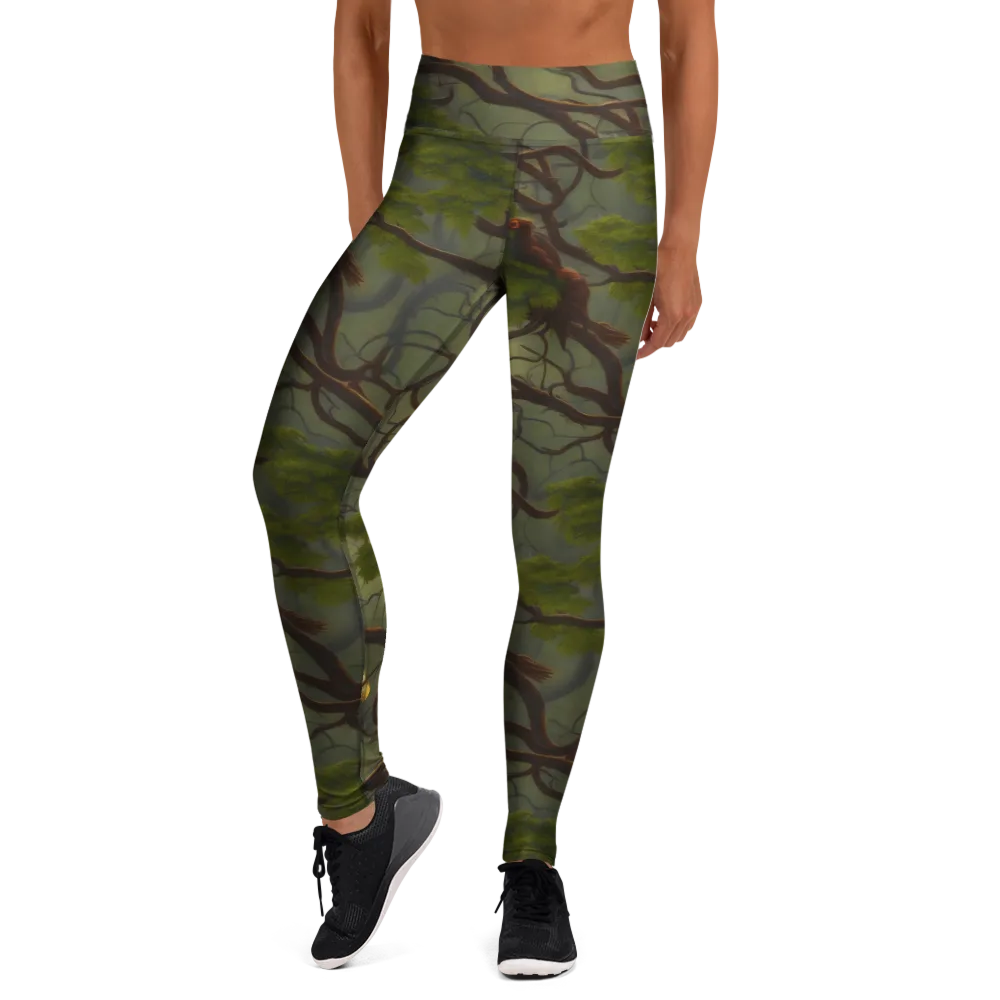 Mosslight Canopy on Yoga Leggings — Front