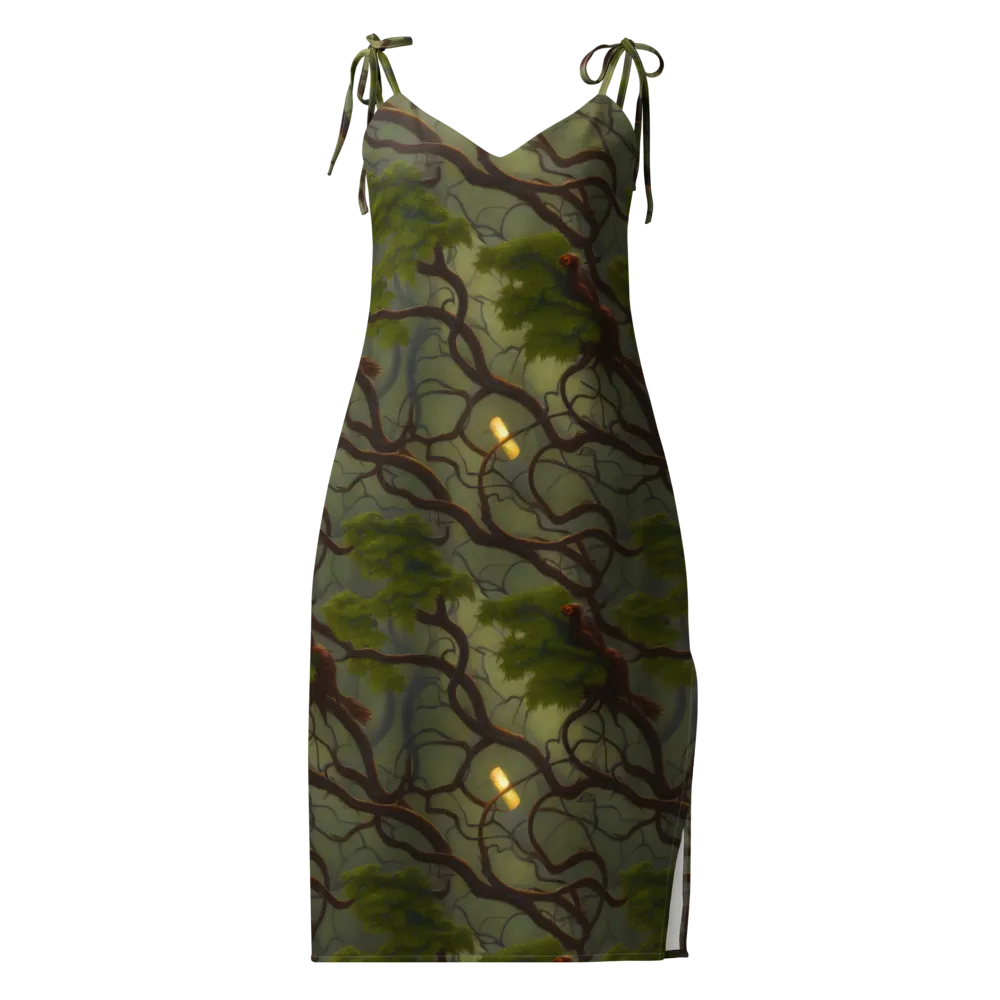 Mosslight Canopy on Slip Dress — Front