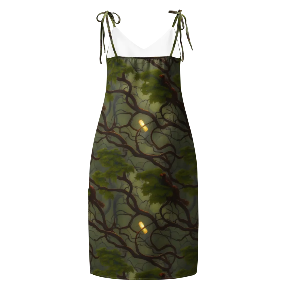 Mosslight Canopy on Slip Dress — Back