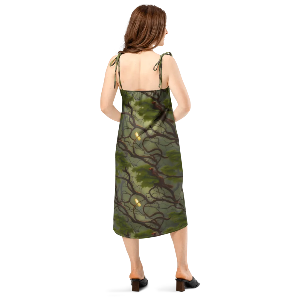 Mosslight Canopy on Slip Dress — Back