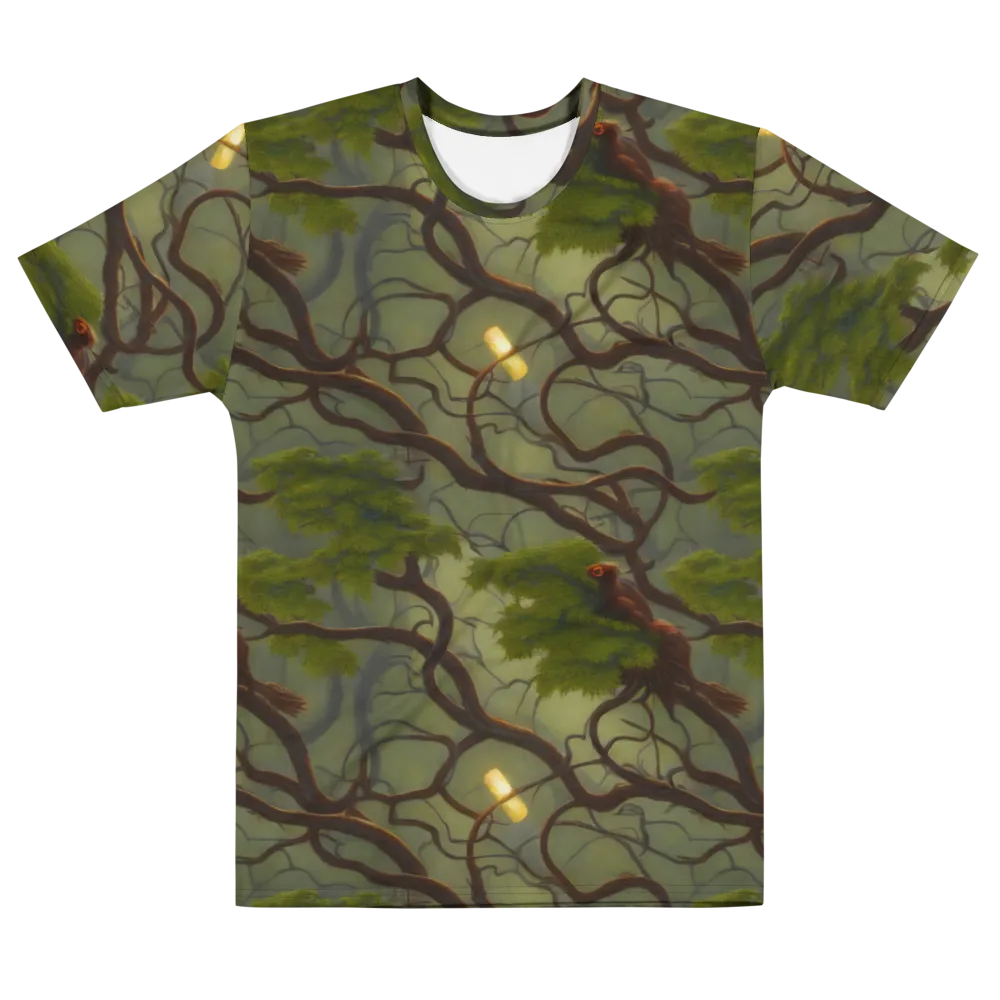 Mosslight Canopy on Men's Cotton Crew Neck T-Shirt — Front