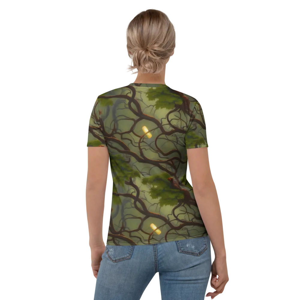 Mosslight Canopy on Women's Crew Neck T-Shirt — Back