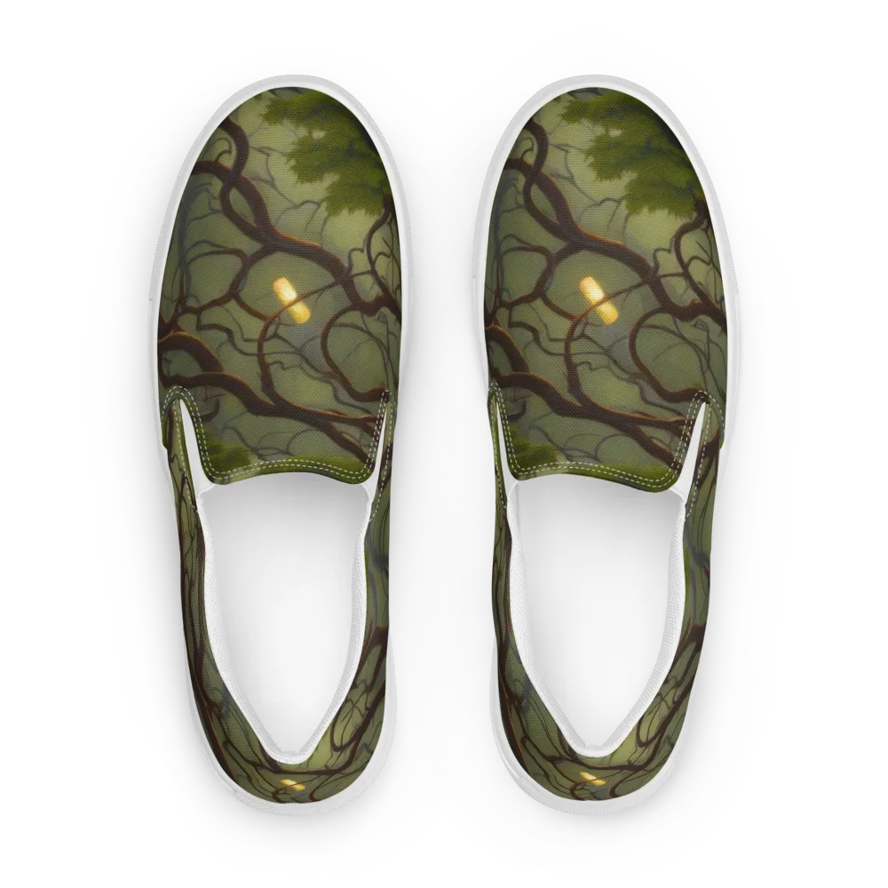 Mosslight Canopy on Men's Slip-On Canvas Shoes — Front